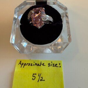 Premier Designs Pink Stone Ring – Approx. Size 5.5
